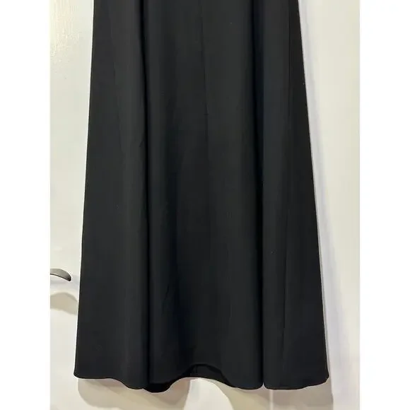 Rue Sophie Aurelia Colorblock Midi Dress Taupe Black Size Medium NWT Chic Dressy